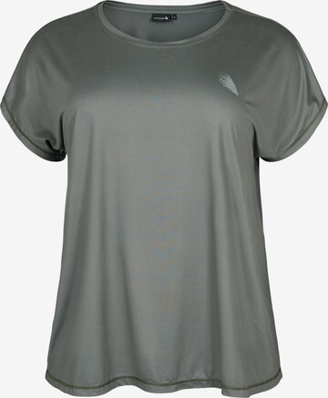 Active by Zizzi Shirt in Groen: voorkant