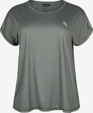 Active by Zizzi Shirt in Green: front