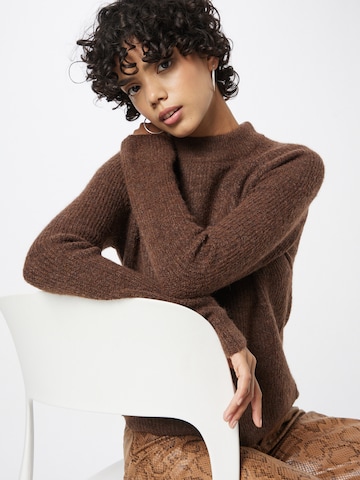 PIECES Sweater 'Ellen' in Brown