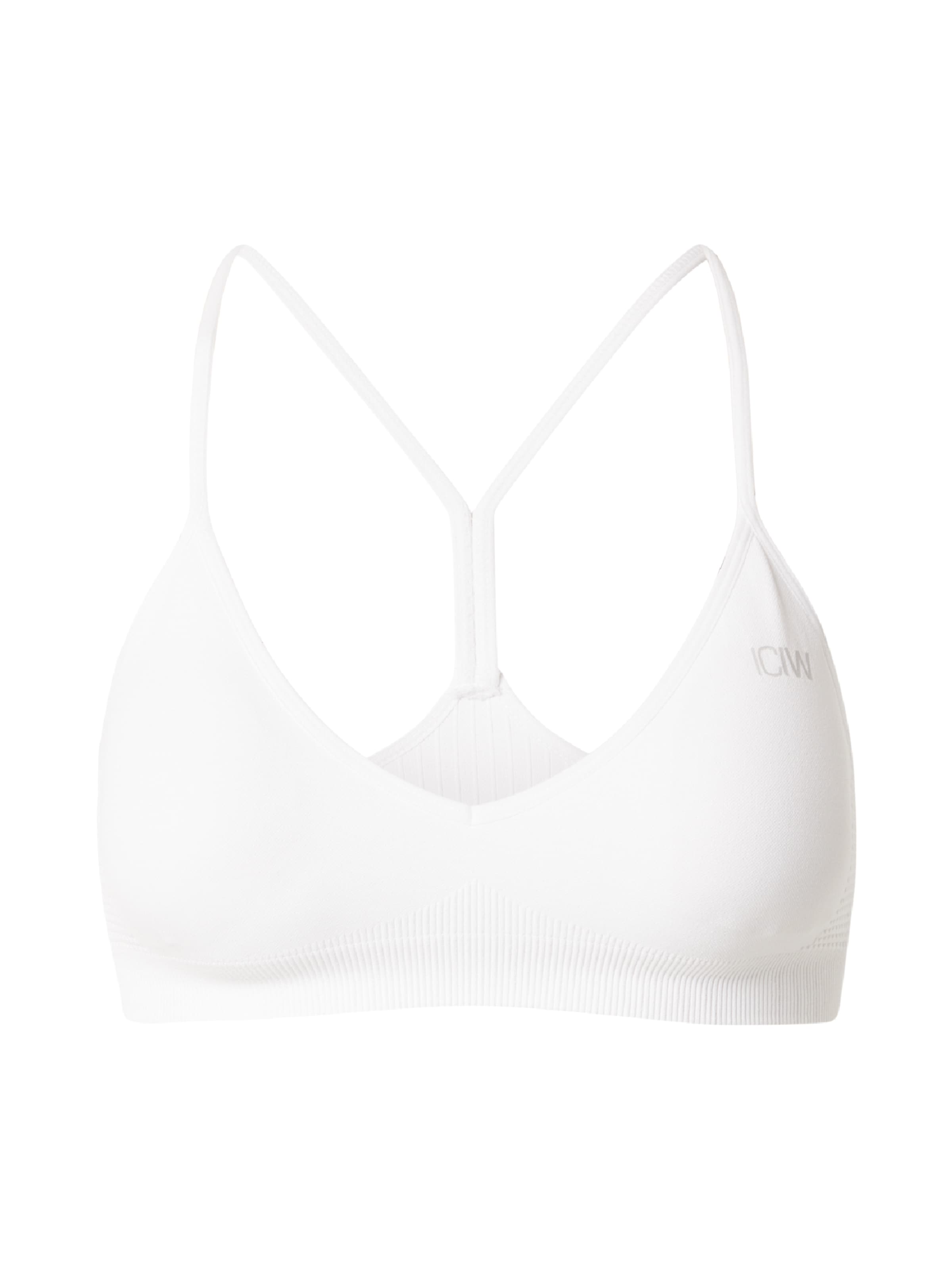 ICANIWILL Бюстье Спортивный бюстгальтер 'Ignite' в Белый: спереди