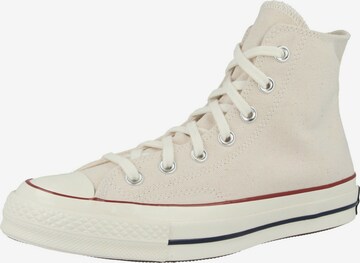 Baskets hautes CONVERSE en beige : devant