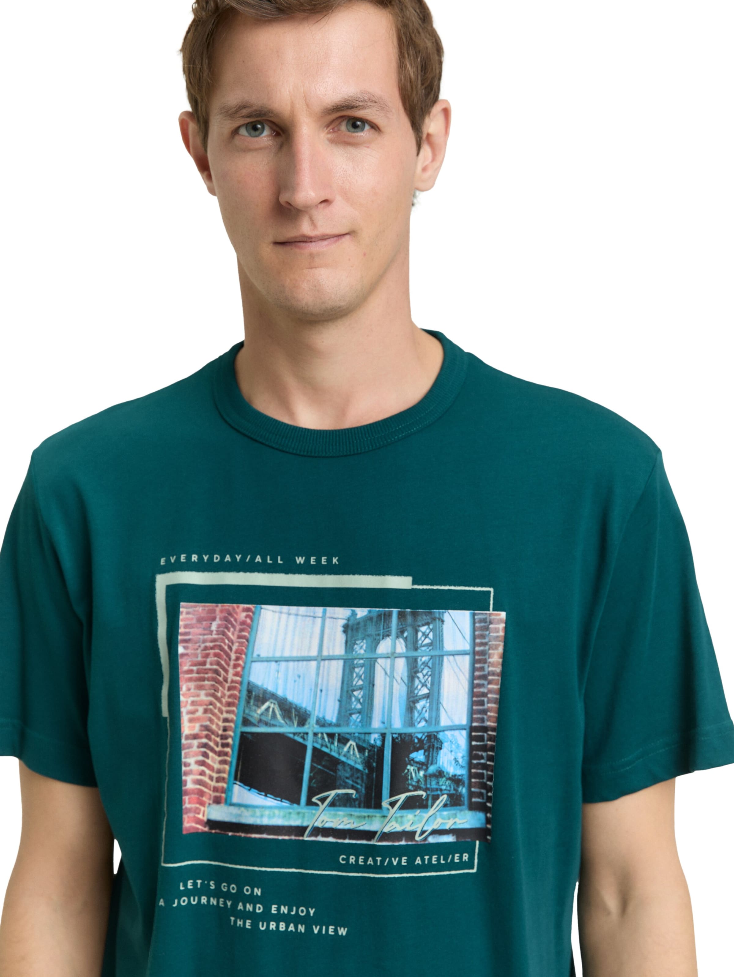 TOM TAILOR T-Shirt in Grün