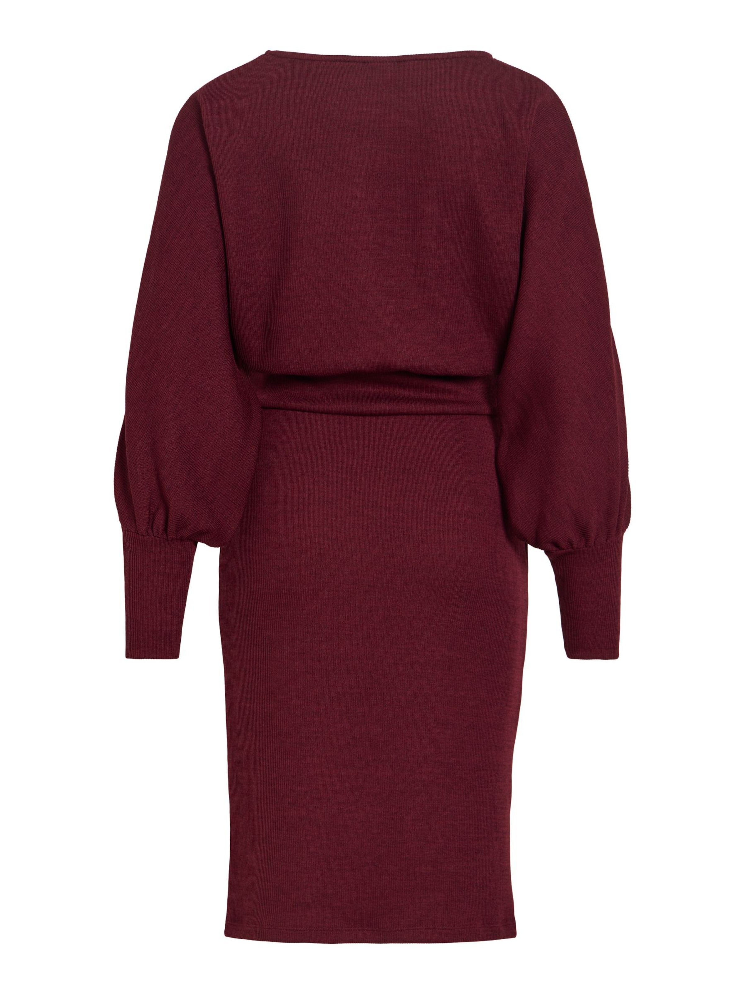 VILA Gebreide jurk 'VIRAFFI' in Rood