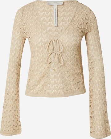 Cardigan 'CLARISSA' GUESS en beige : devant