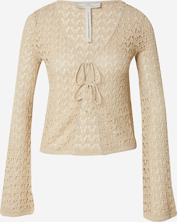 Cardigan 'CLARISSA' GUESS en beige : devant