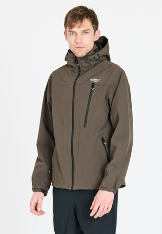 Weather Report Outdoor jacket 'DELTON' in Brown: front