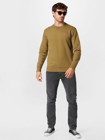 LEVI'S ® Regular Fit Sweatshirt 'Original Housemark' in Grün