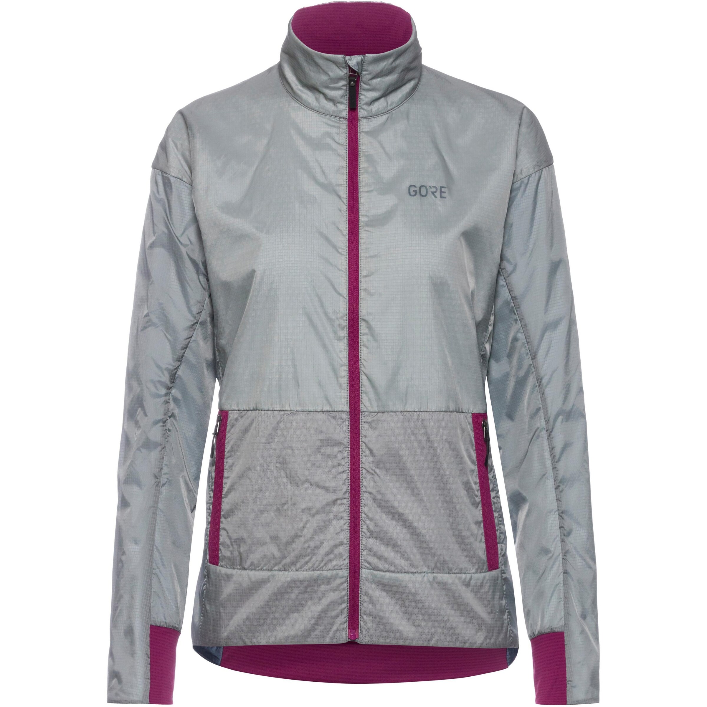 GORE WEAR Athletic Jacket 'Drive' in Grey: front