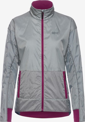 GORE WEAR Athletic Jacket 'Drive' in Grey: front