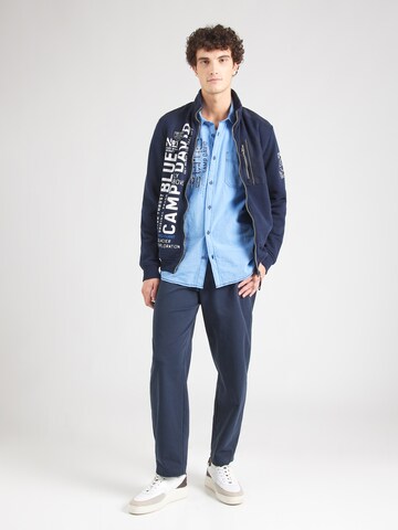 CAMP DAVID Sweatvest in Blauw