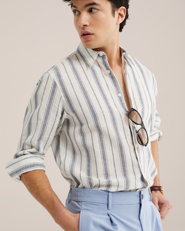 WE Fashion Tavaline suurus Triiksärk, värv sinine