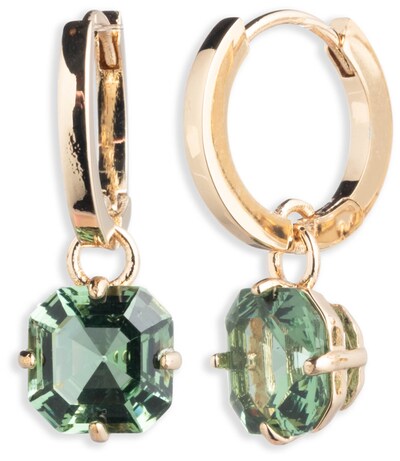 Lauren Ralph Lauren Earrings in Gold / Light green, Item view