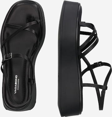 VAGABOND SHOEMAKERS Páskové sandály 'Courtney' – černá