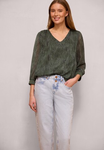 Street One Studio Blouse in Green: front