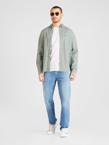 GAP Regular fit Button Up Shirt in Green