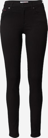 Tommy Jeans Kitsas Teksapüksid 'Nora', värv must: eest vaates