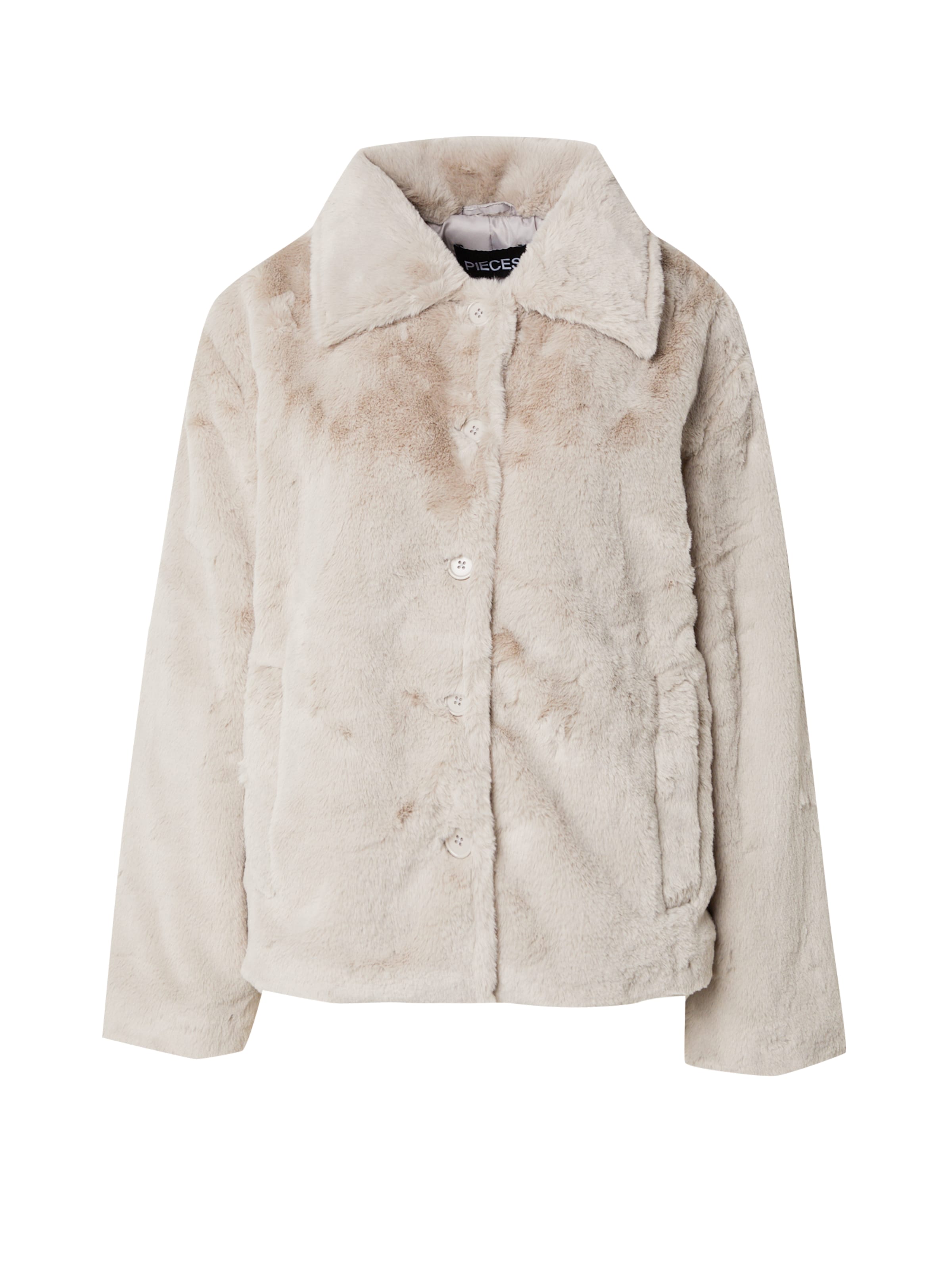 PIECES Демисезонная куртка 'PCROBYN' в Серый: спереди