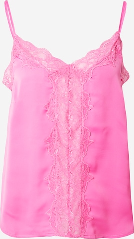 Lindex Pajama Shirt in Pink: front