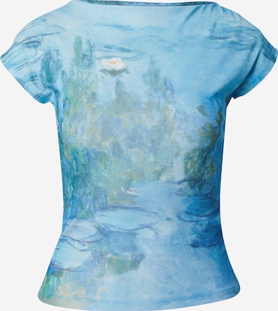 TOPSHOP Shirt in de kleur Navy / Lichtblauw / Groen / Wit, Productweergave