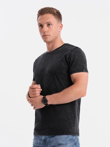 Ombre Shirt 'S1638' in Black: front