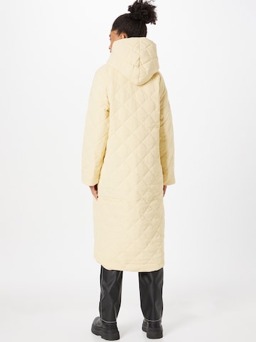 Monki Between-Seasons Coat in Yellow