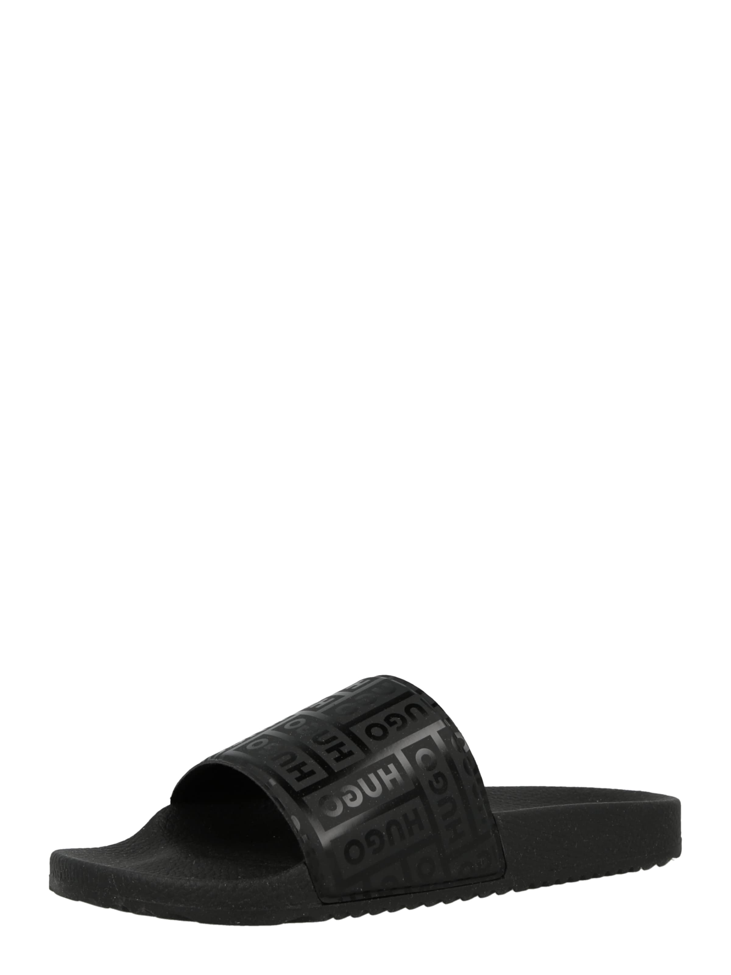 HUGO Mule 'Timein' in Black: front