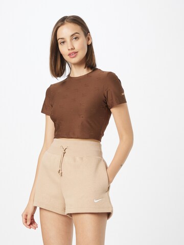 T-shirt 'Air' NIKE en marron : devant