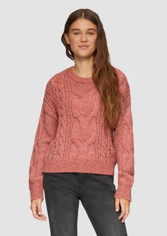 QS Pullover in Rot: Vorderseite
