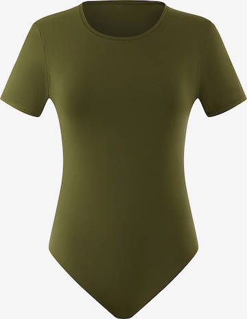ETAM Shirt Bodysuit 'Pure Soft' in Green: front