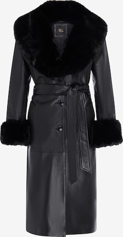Manteau mi-saison 'Premium' faina en noir : devant