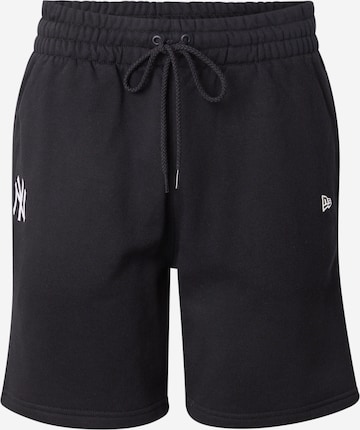 NEW ERAregular Hlače 'NEYYAN' - crna boja: prednji dio