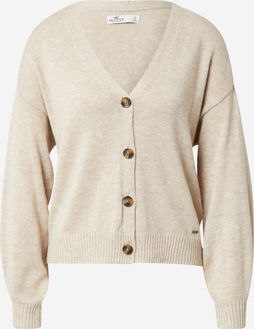 HOLLISTER Knit Cardigan in Beige: front