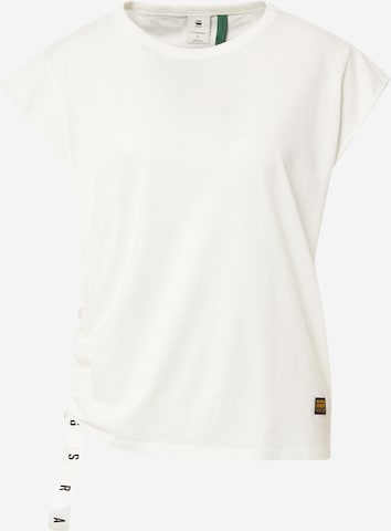 T-shirt G-Star RAW en blanc : devant