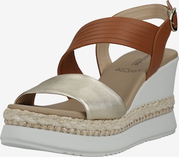 Sandales Nero Giardini en marron : devant