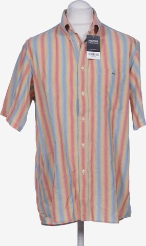 LACOSTE Button Up Shirt in L in Orange: front