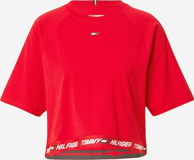 Tommy Sport Funktionsbluse i rød / sort / hvid, Produktvisning