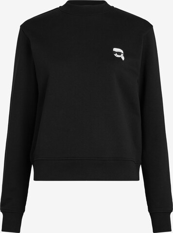 Karl Lagerfeld Sweatshirt 'Ikonik 2.0' in Black: front