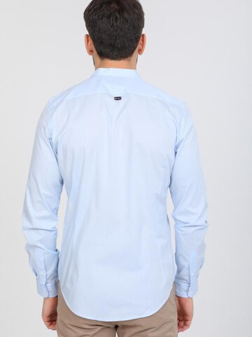 Slim fit Camicia business 'Caravaggio' di 7Camicie in blu