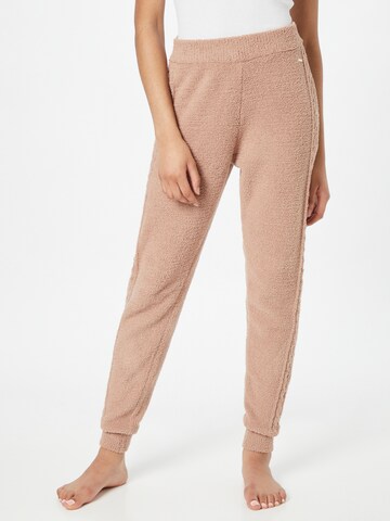 River Island Tapered Pants in Beige: front