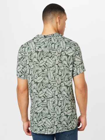 WESTMARK LONDON Comfort fit Button Up Shirt 'Hawaii' in Green