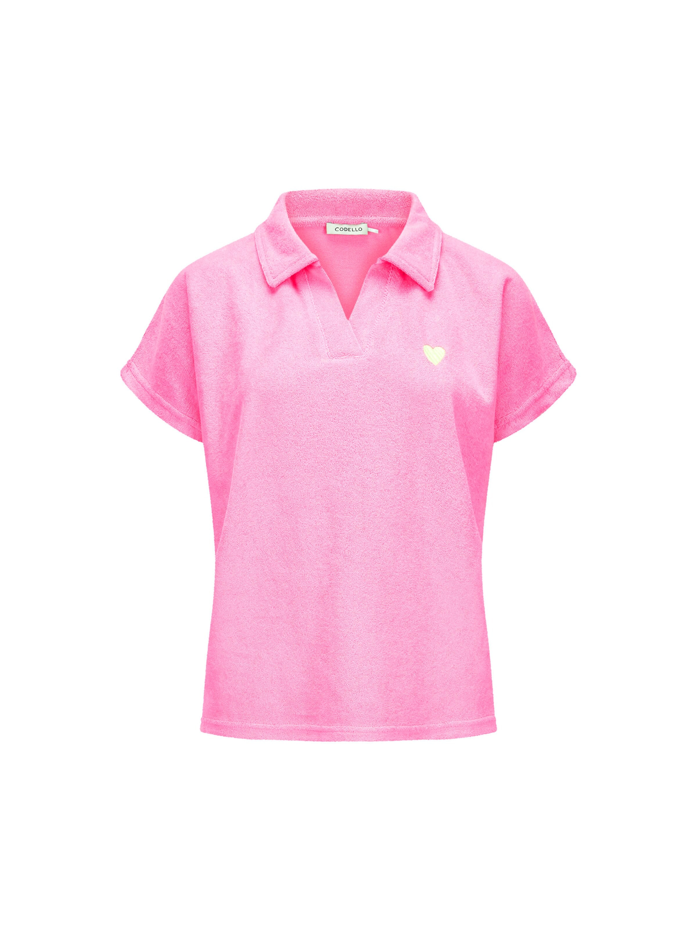 CODELLO T-Shirt aus Baumwoll-Mix in Pink