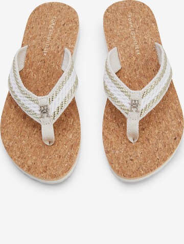 TOMMY HILFIGER T-bar sandals in White