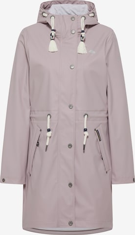 Schmuddelwedda Between-Seasons Coat in Pink: front