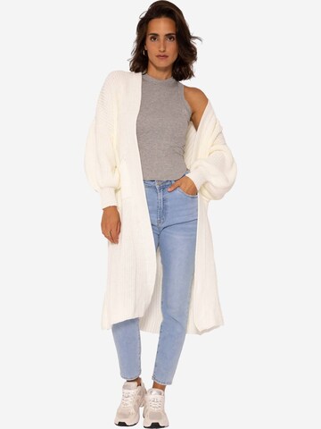 SASSYCLASSY - Casaco de malha oversized em bege