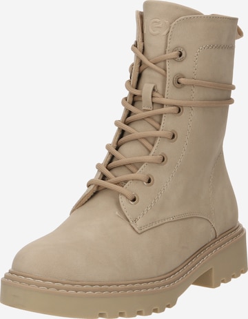 Bottines à lacets 'Massur' MEXX en beige : devant