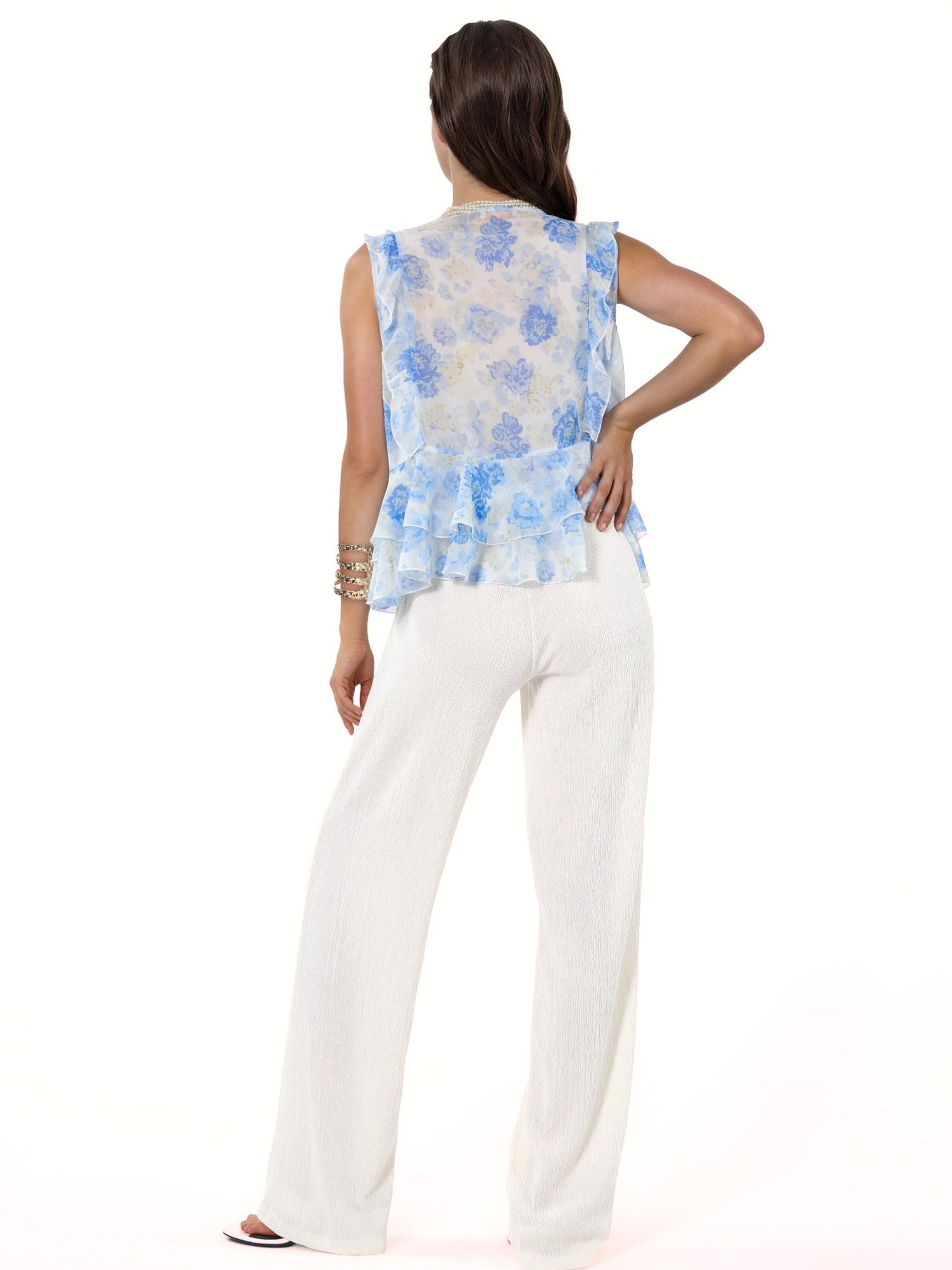 Loosefit Pantaloni di Busem in bianco