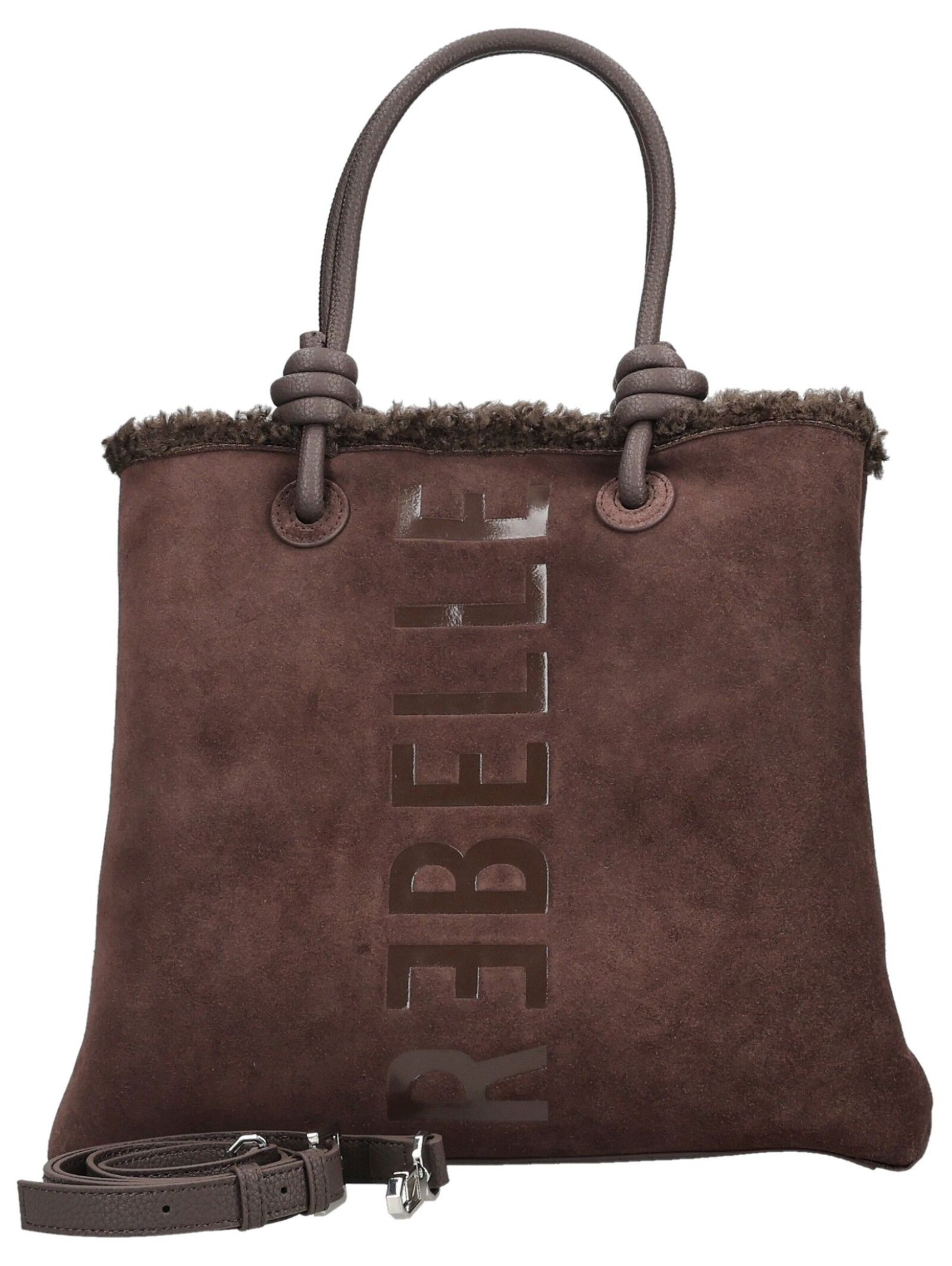 Rebelle Handtas in One Size in de kleur Donkerbruin, Productweergave
