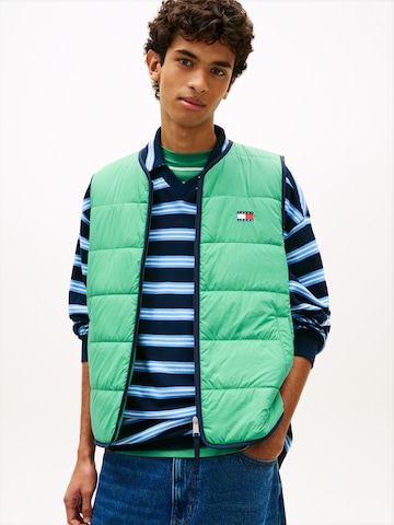 Tommy Jeans - Chaleco 'HERITAGE' en verde: frente
