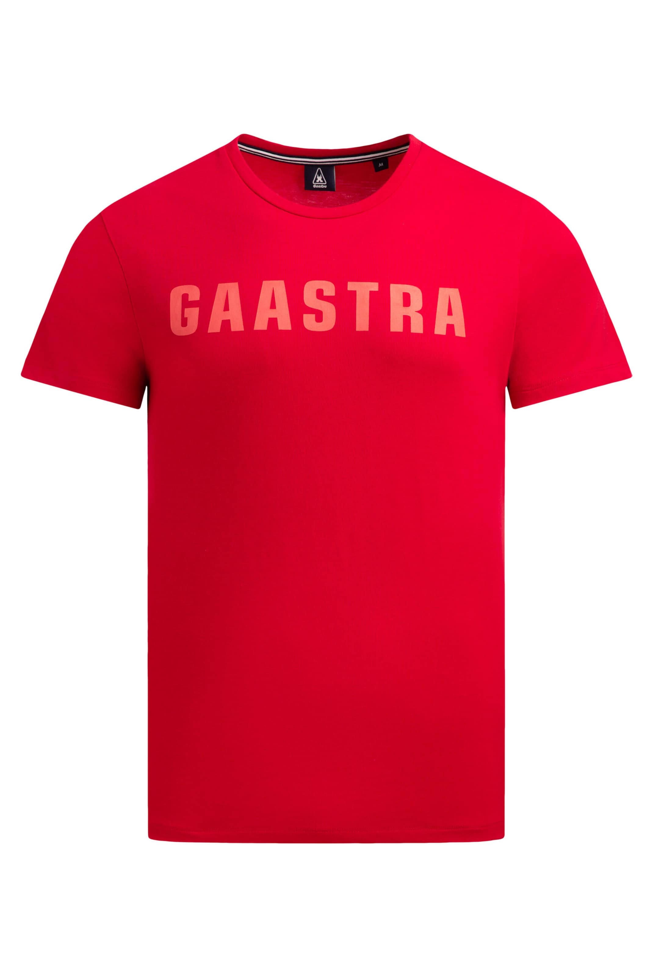 Gaastra Basic T-Shirt Rundhals mit GAASTRA Logo in Rot: Vorderseite