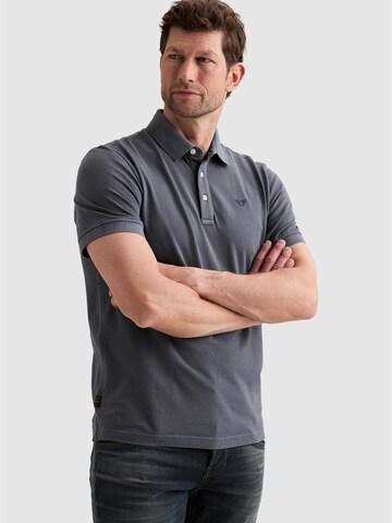 PME Legend Shirt 'Polo shirt with garment-dye wash in piqué' in Blauw